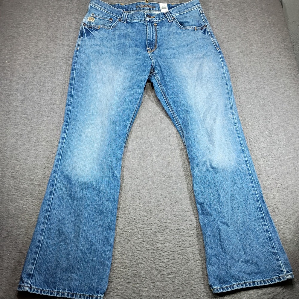 Cinch Carter Jeans Mens 38x34 Blue Denim Bootcut Western MB96134001 Rodeo Cowboy
